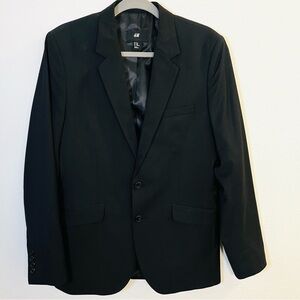 NEW H&M men’s sport coat blazer jacket. Black. Size 38 Regular. Never worn.